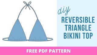 DIY Reversible Triangle String Bikini Top (with FREE pattern!) | Dallas Top | Edgewater Avenue