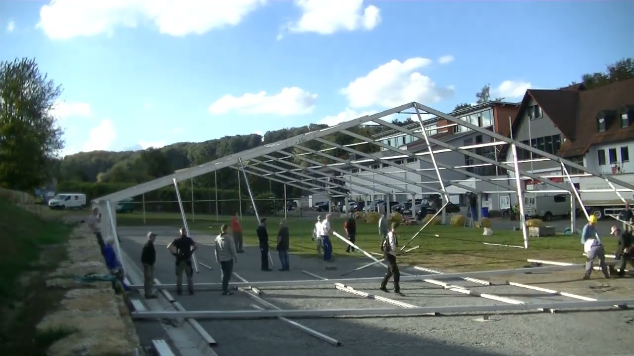 Oktoberfest Westerngrund Zeltaufbau 2022
