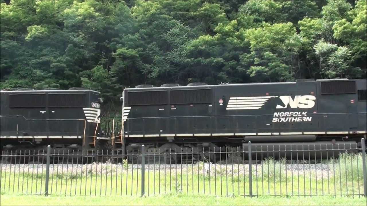 necrophos Eastbound Norfolk Southern Hopper Train at Horse Shoe Curve