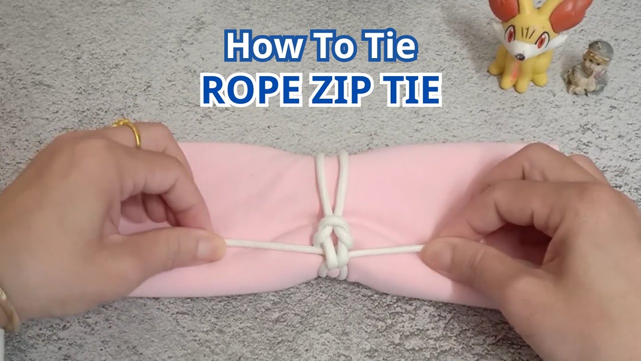 Zip Code Rope How To Tie Rope Zip Tie At Home Idea For You | Quick and Easy - YouTube