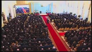 Anthem of Kazakhstan at Nursultan Narzarbayev inauguration