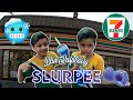 Slurpee Day:  probando bebida de 7 Eleven sabor blue raspberry