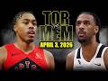 Toronto Raptors vs Memphis Grizzlies Full Game Highlights – April 3, 2026 | NBA Season