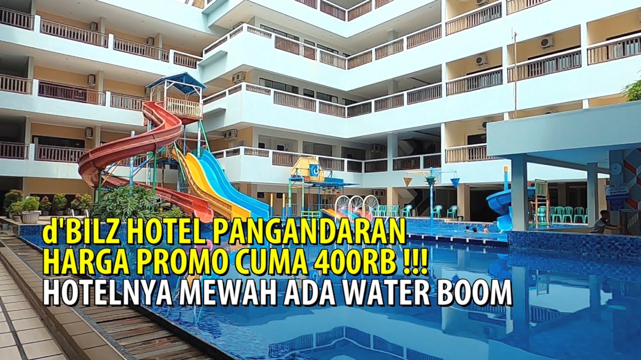 Review d'bilz Hotel Pangandaran ⁉️ Murah Mewah Fasilitas Kolam Renang dan Water Boom