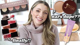 TRYING NEW MAKEUP!  👀 💖 thank you ELF + NARS cream bronzer dupe??