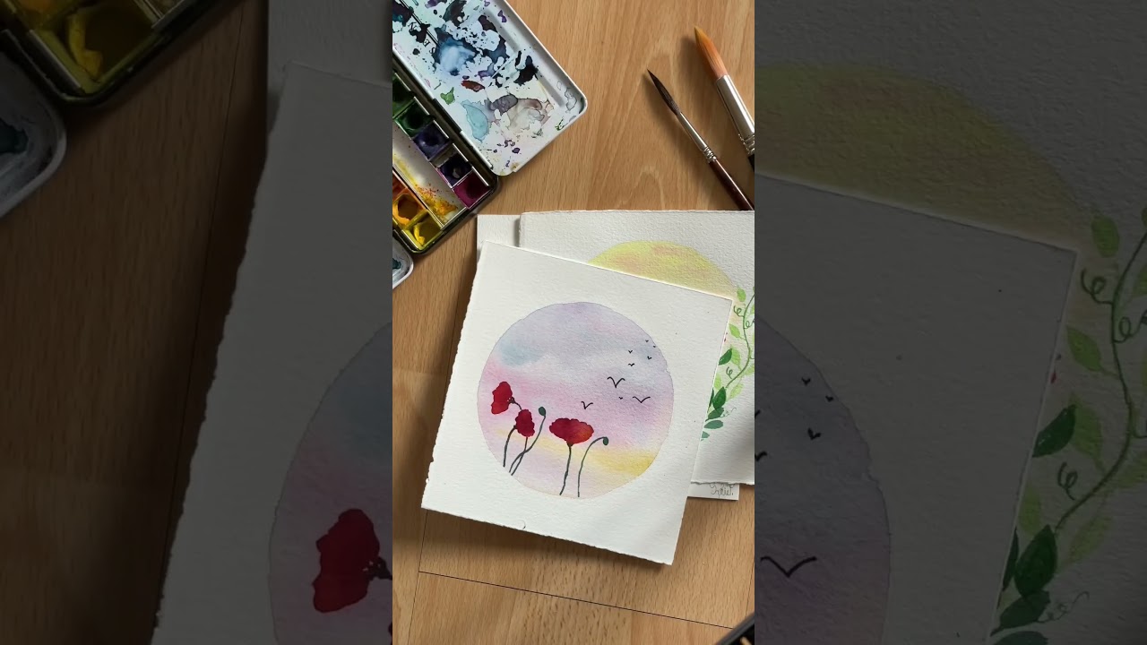 Aquarelles fleuries du jour 