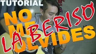 Video thumbnail of "NO ME OLVIDES TUTORIAL GUITARRA INTRO RASGUEO + TAB"