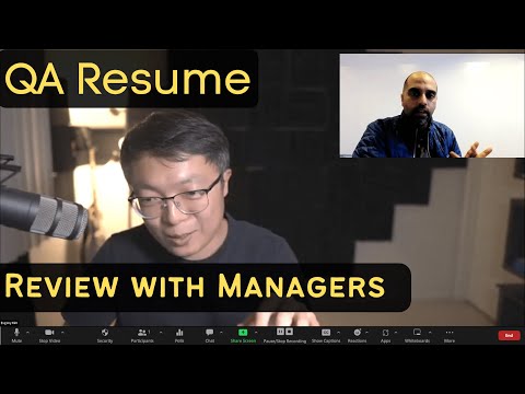 Resume review with