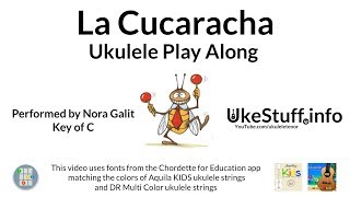 Video thumbnail of "La Cucaracha Ukulele Play Along"