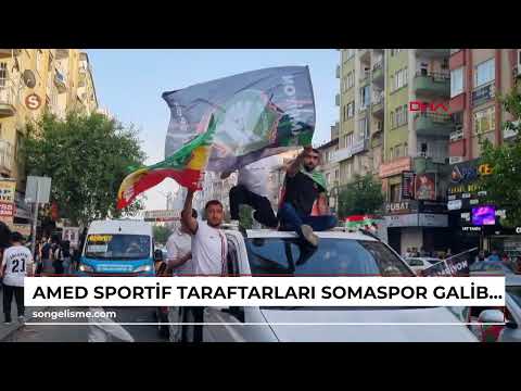 Amed Sportif taraftarları, Somaspor galibiyetini kutladı