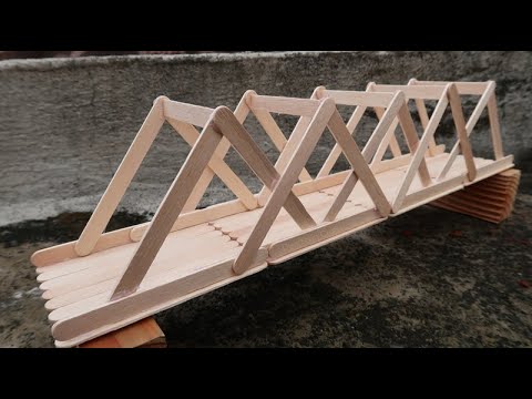 Video: How to Make a Bridge from Ice Cream Sticks (with Pictures)