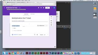 Using Google Forms to create an exit ticket
