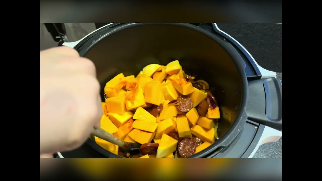 Recette Butternut au chorizo au Cookeo