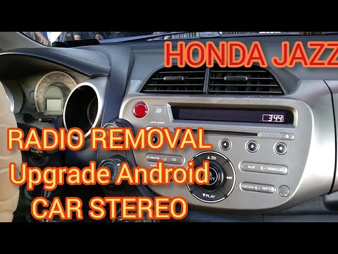 #HONDA FIT 2008-2013#REMOVAL STEREO PANEL# UPGRADE ANDROID CAR STEREO#