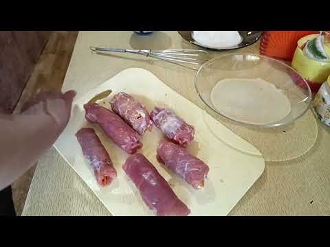 Мясные рулетики /Необычное картофельное пюре/Рыбка 👍
