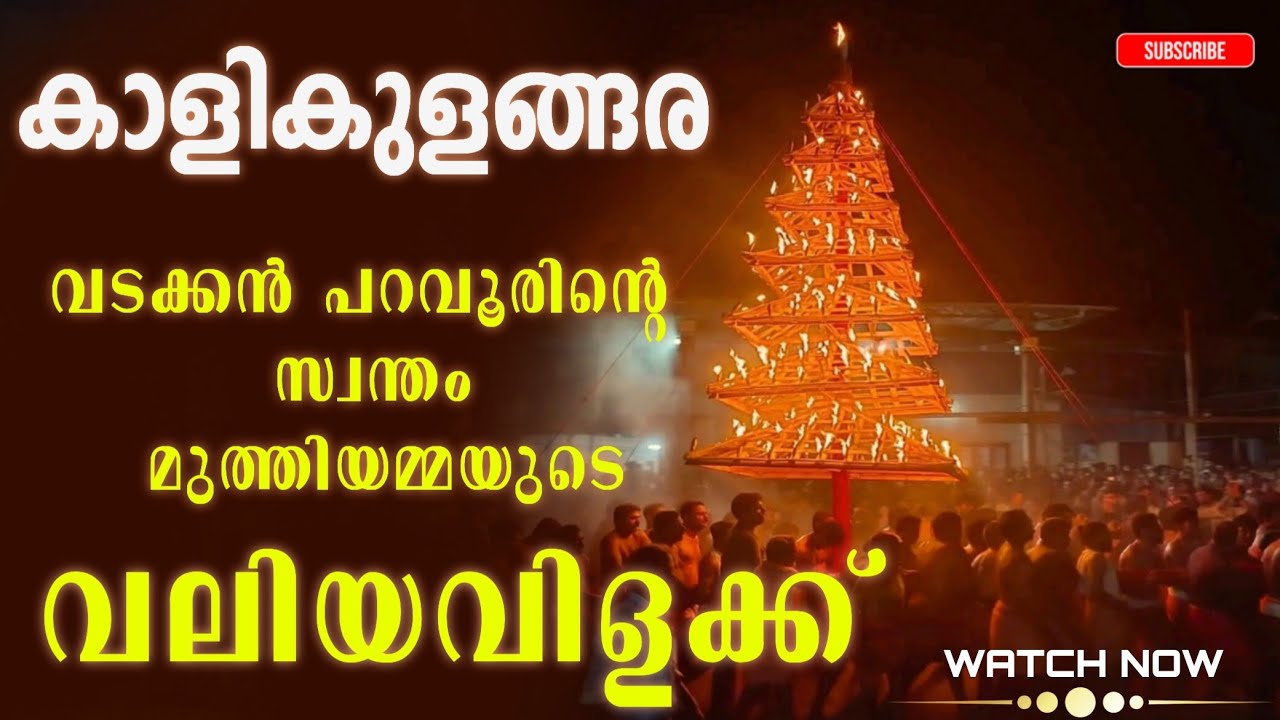 കാളികുളങ്ങര വലിയവിളക്ക് #kali #maa #kalimaa #northparavur #devi 