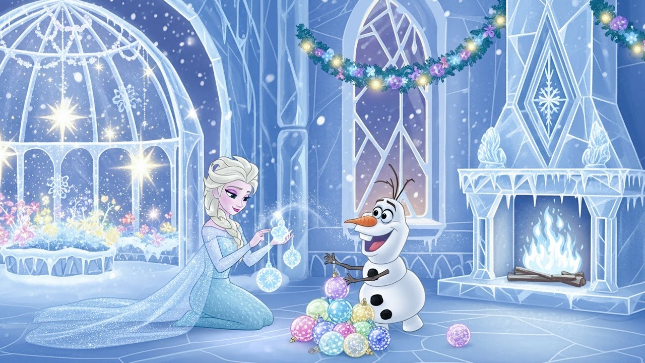 A Winter Day with Elsa and Olaf - Winter Playlist Music for Peaceful Moment