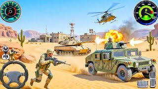 🔥 US Army Desert Battle Mission Game 2026 | Military Jeep War Simulator Gameplay screenshot 4