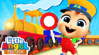 Die Räder vom Zug | Züge und Eisenbahnen | Kinderlieder mit Klein Joni | Little Angel Deutsch