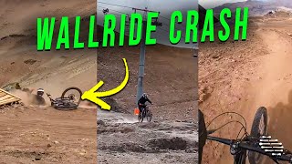 Biker Couldn’t Maintain His Balance During a Wallride and Crashed