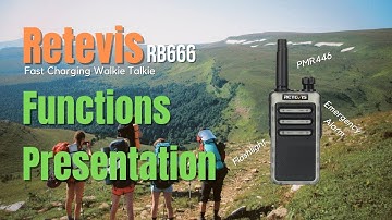 Retevis RB666 Walkie Talkie Features Preview | Fast Charging | Type C | Flashlight | Easy Operation