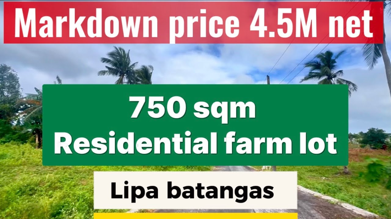L-657-26 Lipa countryside estate 750 sqm farm lot ideal for weekend farming and resthouse