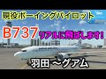 【Microsoft Flight Simulator】現役ボーイングパイロットがB737-8で羽田からグアムまでリアルに手順しながらフライトします☆エンジンスタートから☆(MSFS2020)