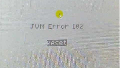 JVM error 102 fix