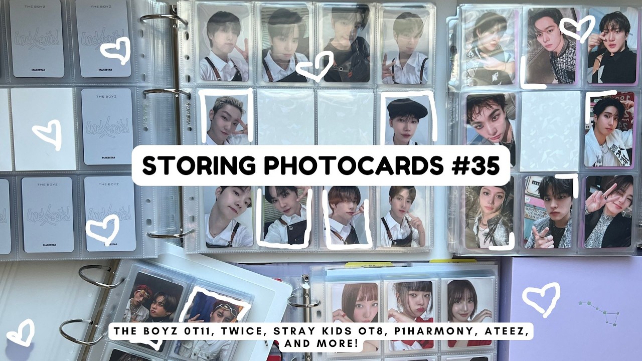 Storing Photocards #35- tbz ot11, ska ot8, ateez, p1harmony, twice, itzy, a.c.e solos and more~