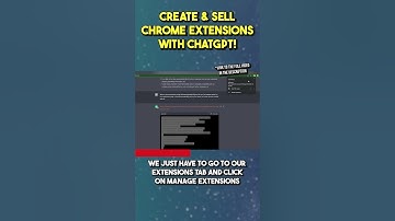 Create & Sell Chrome Extensions With ChatGPT