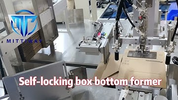 Self-locking box bottom former Automatic box folding bottom locking machine tray forming erector