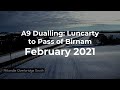 A9 Dualling: Luncarty to Pass of Birnam - Monthly time-lapse - February 2021