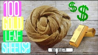 Adding 100 D Leaf Sheets To Clear Slime?? Extremely Satisfying