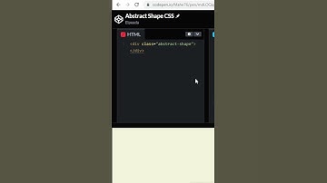 Create CSS shape with box-shadow #shorts