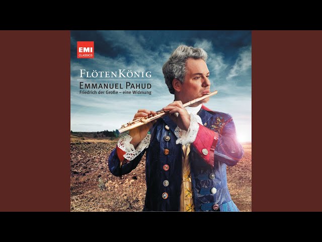 Bach CPE - Sonate de Hambourg en Sol pour flûte et bc. : E.Pahud / J.Manson / T.Pinnock