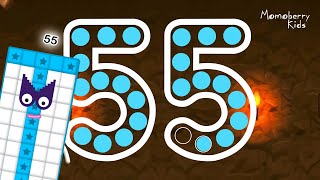 Numberblocks 55 Magic Run - Numberblocks Fifty Five Adventure Number Counting Go Explore