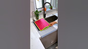 Giá inox gác bồn rửa úp chén đĩa đa năng #shots #review #thietbigiadung #xuhuongyoutube