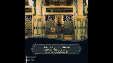 وَمَا جَعَلْنَا لِبَشَرٍ مِّن قَبْلِكَ الْخُلْدَ ۖ  | القارئ الرائع عبدالرحمن الزواوي