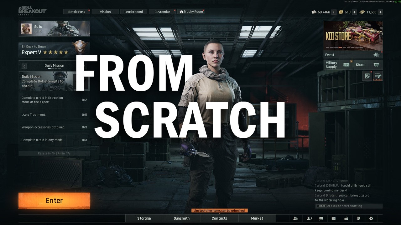 From Scratch Day 14 | Arena Breakout: Infinite (LIVE)