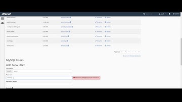how to create database and user on cpanel