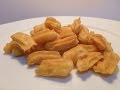 المقرمشات المقلية من البطاطس المشوية و عجينة الشو    