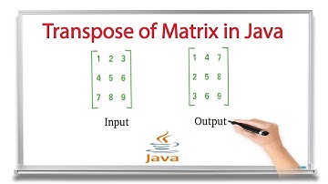 How to print the transpose of a matrix in java.