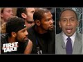 First Take discusses Kevin Durant defending Kyrie Irving to Kendrick Perkins