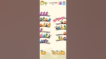 Bird sort color game level 569 #gameartdesign #gamedesign #gaming #gamelevel #gameplay