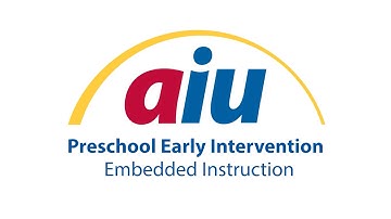 Preschool Early Intervention: Embedded Instruction
