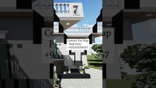 Porch के साथ घर का डिजाइन, Best House Plan Elevation Design porch portico naksha map plan