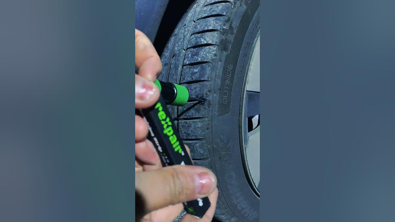 TESLA tire puncture repair YouTube
