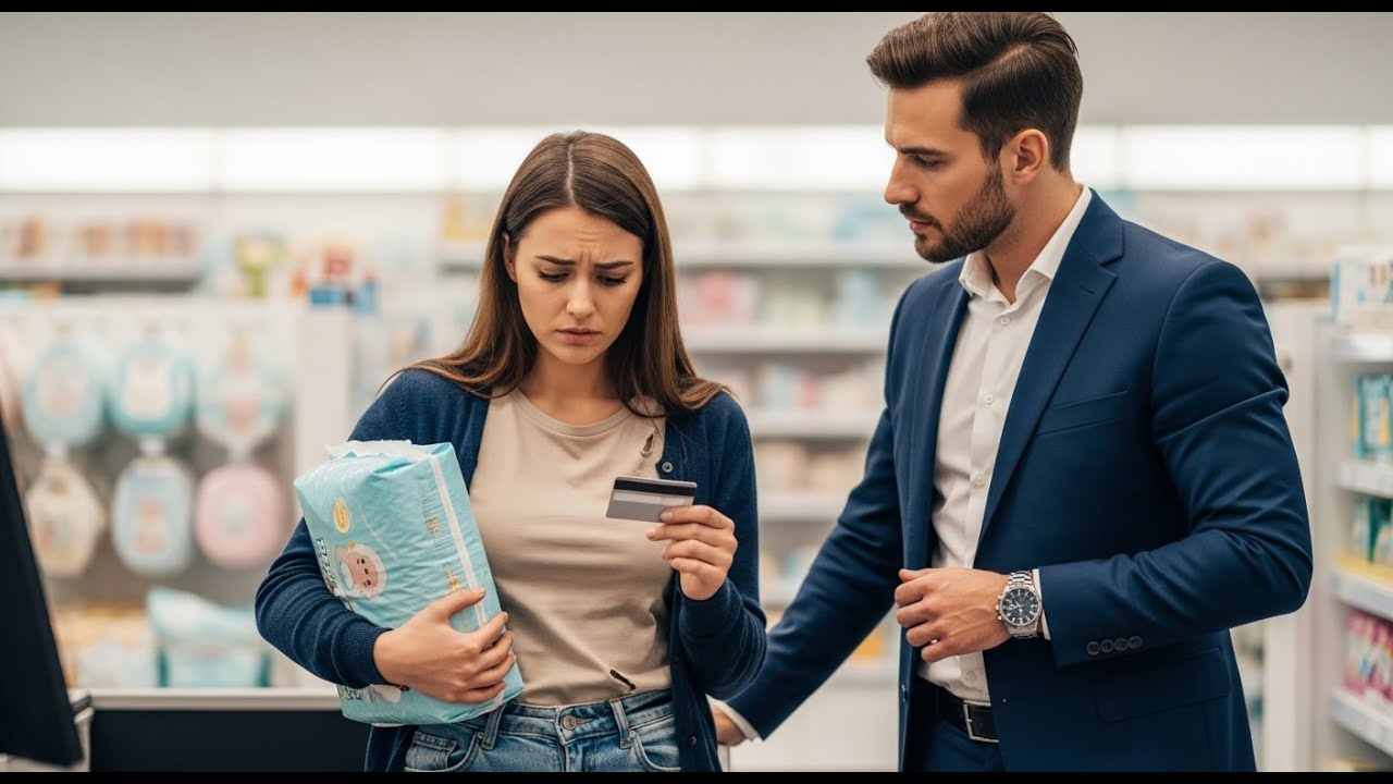 Poor Girl Gets Her Card Declined Buying Diapers – CEO Behind Her Says, “This Ends Today”
