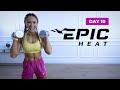 Disciplined dumbbell hiit workout  full body  epic heat  day 10