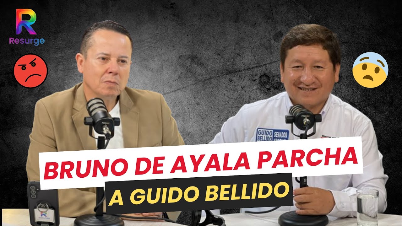 BRUNO DE AYALA DESASNA A GUIDO BELLIDO, CANDIDATO AL SENADO POR PODEMOS PERÚ